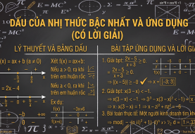 Dấu của nhị thức bậc nhất và ứng dụng (có lời giải)