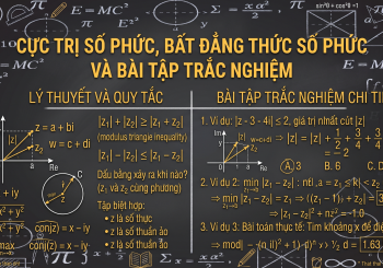 Cực trị số phức, bất đẳng thức số phức và bài tập trắc nghiệm