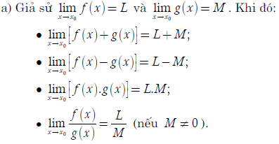 Định lí giới hạn hữu hạn của dãy số