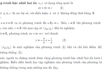Bài tập giải phương trình và hệ phương trình lớp 10