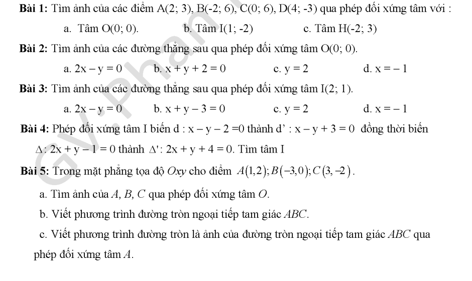 Phép đối xứng trục và đối xưng tâm cực hay