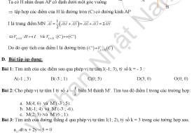 Phép quay và phép vị tự lớp 11 - Bài tập có lời giải