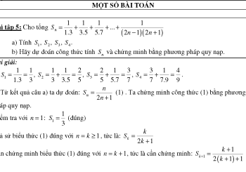 Phương pháp qui nạp toán học - Bài tập có lời giải chi tiết