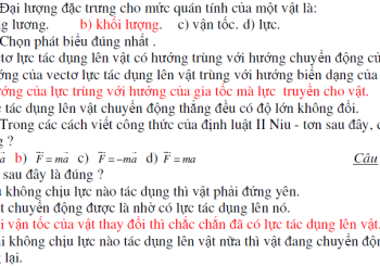 Ba định luật Newton - Nội dung ý nghĩa và bài tập ứng dụng