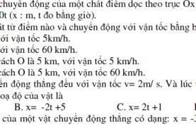 Bài tập chuyển động thẳng đều có lời giải chi tiết