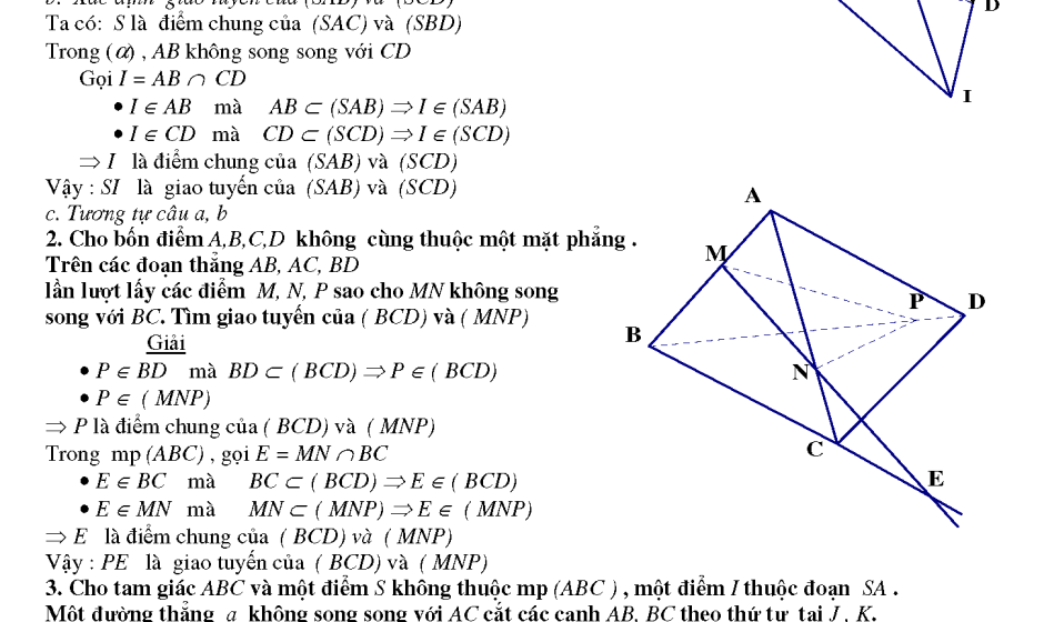 Bài tập hình học không gian 11 có lời giải chi tiết