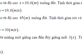 Bài tập sự rơi tự do có lời giải chi tiết file pdf