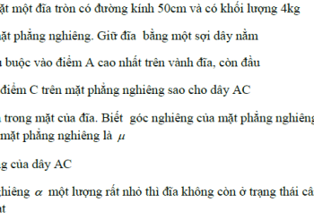 Bài tập tĩnh học vật rắn có đáp án và lời giải chi tiết