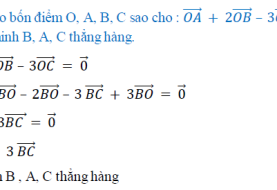 Chứng minh 3 điểm thẳng hàng lớp 10 bằng vecto