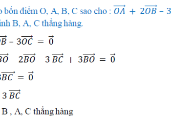 Chứng minh 3 điểm thẳng hàng lớp 10 bằng vecto