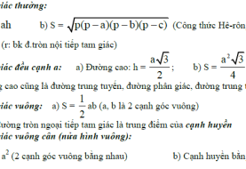 Công thức hình học 12 đầy đủ chi tiết nhất file pdf