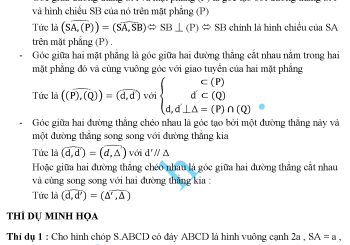 Góc giữa hai đường thẳng chéo nhau và bài tập ứng dụng
