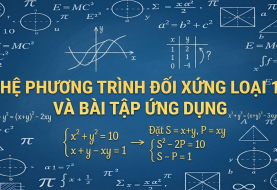 Hệ phương trình đối xứng loại 1 và bài tập ứng dụng