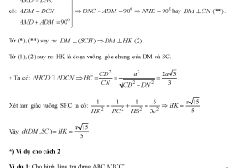 Quan hệ vuông góc trong không gian - Phân dạng bài tập