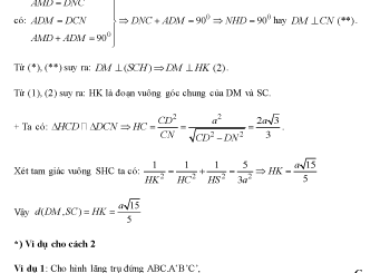 Quan hệ vuông góc trong không gian - Phân dạng bài tập