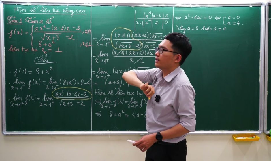 Giới hạn hàm số dạng 0/0 – Hàm hữu tỉ và vô tỉ
