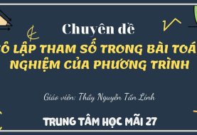 Biện luận theo m số nghiệm của phương trình