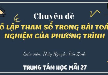 Biện luận theo m số nghiệm của phương trình