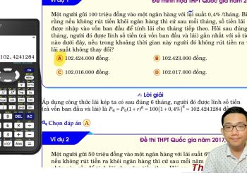 Công thức lãi kép và bài tập ứng dụng vận dụng cao [PDF]