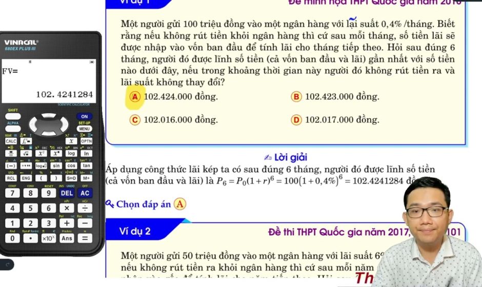Công thức lãi kép và bài tập ứng dụng vận dụng cao [PDF]