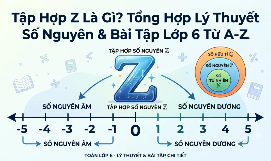 Tập Hợp Z Là Gì? Tất Cả Lý Thuyết Về Tập Hợp Số Nguyên Và Bài Tập Chi Tiết Từ A Đến Z